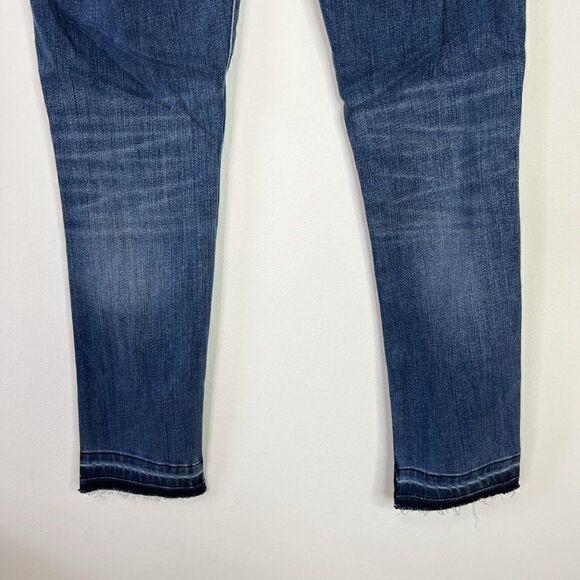 Aritzia Denim Forum The Nico Mid Rise Skinny Crop Released Hem Jeans - Picture 6 of 8
